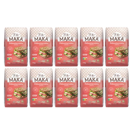 Zestaw 10x ToTa! Mąka pszenna pełnoziarnista 1 kg