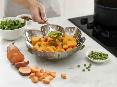 JJ - Koszyk do gotowania na parze Bloom™, stalowy