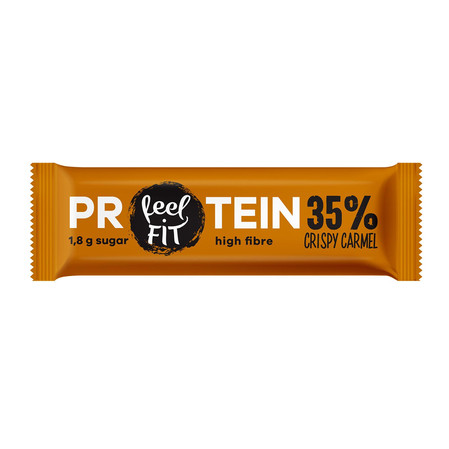Zestaw 10x Baton proteinowy 35% Chrupiący Carmel 40 g