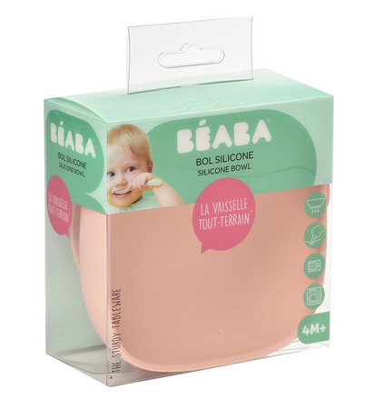 Beaba Silikonowa miseczka z przyssawką pink