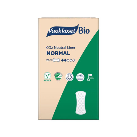  Vuokkoset, BIO, NORMAL, Wkładki higieniczne, 26 szt.