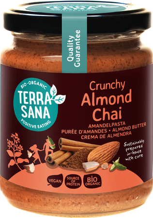 KREM MIGDAŁOWY CHAI CRUNCHY BIO 250 g - TERRASANA