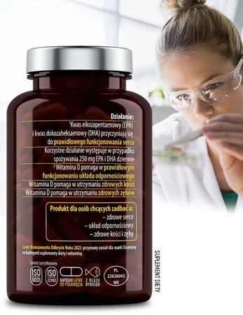 ESSENSEY OMEGA 3 + 2000 IU D3 90 kaps