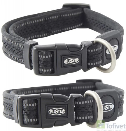 BUSTER REFLECTIVE MESH Obroża Czarna Roz.S