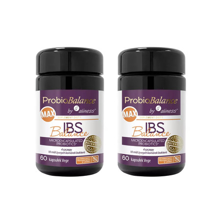 Zestaw 2x Aliness ProbioBALANCE, IBS Balance MA 10 mld. 60 vege kaps.