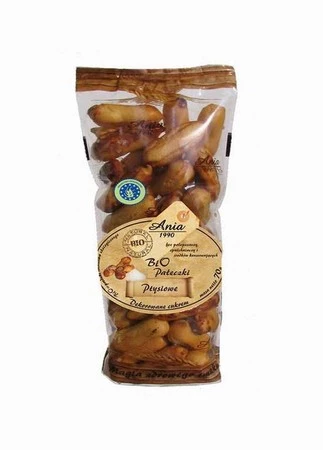 Pałeczki ptysiowe dekorowane cukrem BIO 70 g