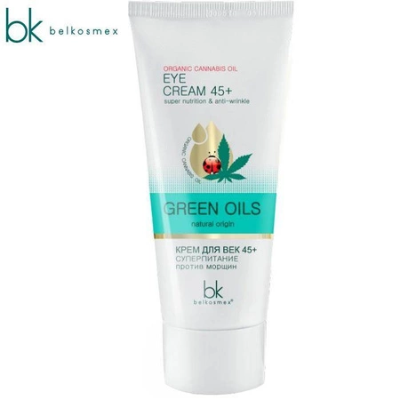 Green Oils krem dla powiek 45+, odżywienie i działanie przeciwzmarszczkowe, 20g Belkosmex