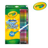 Crayola Super Tips Flamastry mazaki dla dzieci zmywalne 50szt.
