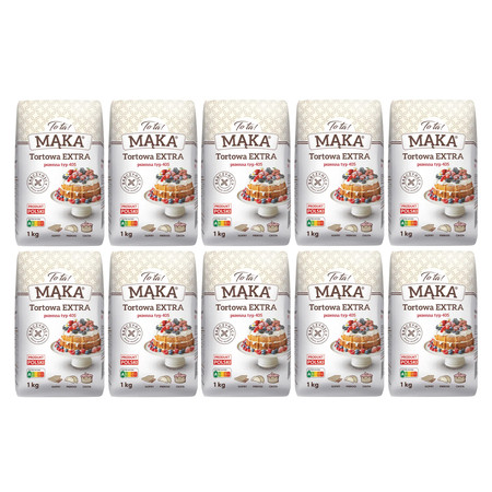 Zestaw 10x ToTa! Mąka pszenna typ 405 EXTRA 1 kg