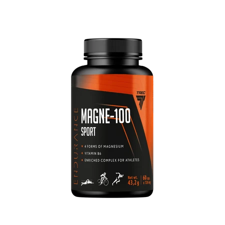 Trec Endurance MAGNE-100 SPORT magnez sport 60 kaps.