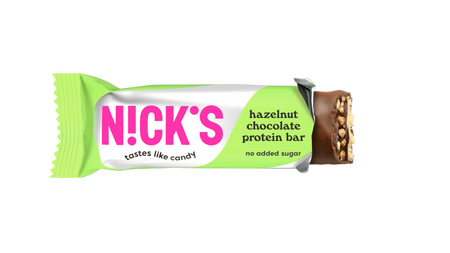 Zestaw 6x N!CK'S Nicks Hazelnut Chocolate Protein Bar Baton orzechowy bez cukru 50g