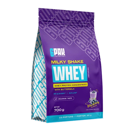 6PAK MILKY SHAKE WHEY   700g BLUEBERRY