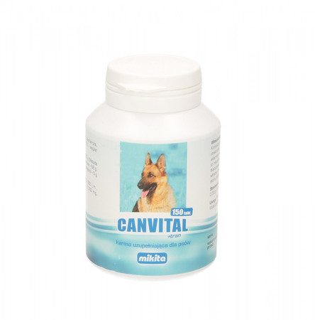 MIKITA CANVITAL + TRAN Witaminy dla psa 150tabl.