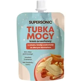 SUPERSONIC Tubka Mocy Krem orzechowy o smaku białej czekolady z karmelem 50g