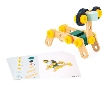 Janod Zestaw konstruktora 50 elementów Brico'kids 3+
