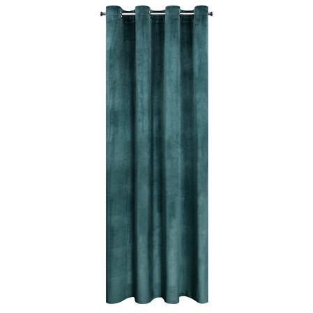 ZASŁONA GOTOWA MELANIE 140 X 250 CM CIEMNOTURKUSOWY