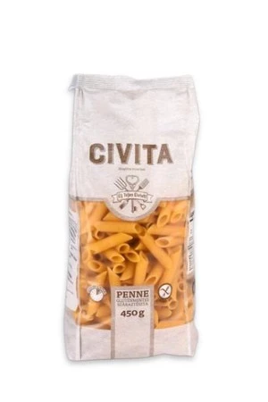 MAKARON (KUKURYDZIANY) PENNE BEZGLUTENOWY 450 g - CIVITA