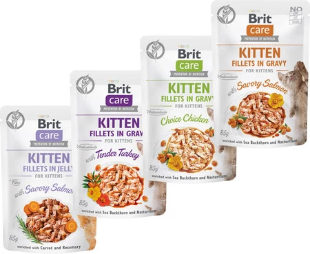 BRIT Care Cat GF KITTEN Chicken Kurczak Sos 85g