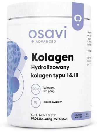 Osavi Kolagen hydrolizowany typu I i III - 300 g