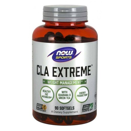 CLA Extreme - Sprzężony Kwas Linolowy z oleju z Szafranu + Guarana + Zielona Herbata (90 kaps.)