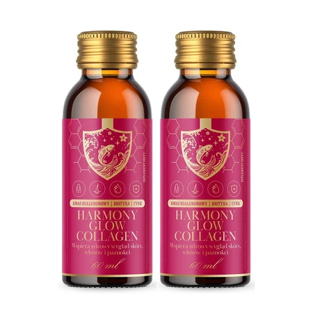 Zestaw 2x Powerful Brand Harmony Glow Collagen 10 szt x 60 ml