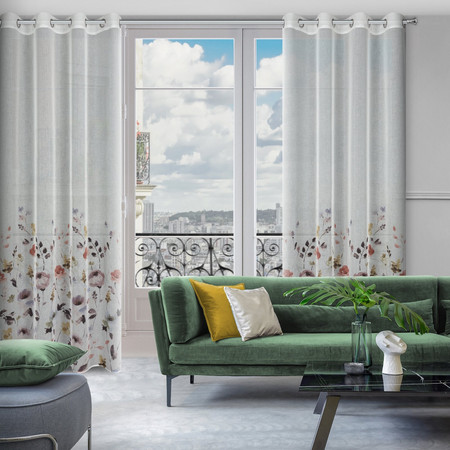 ZASŁONA GOTOWA D91 LAVIN 140 X 250 CM BIAŁY