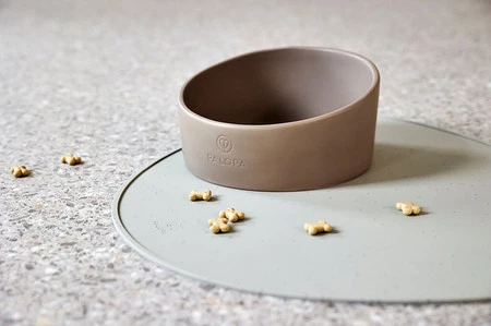 PALOPA Miska dla psa porcelanowa Cali taupe