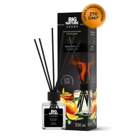 Dyfuzor Zapachowy POMARAŃCZA CYNAMON 200ml