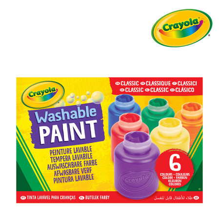 Crayola Farby akwarelowe w tubkach akwarele dla dzieci 6 kolorów