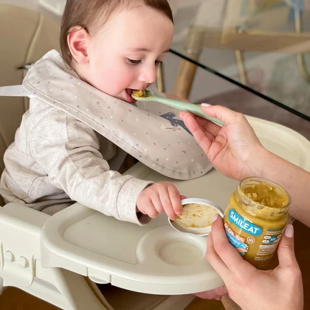 Smileat, BIO Słoiczek z groszkiem i łososiem, małe kawałki 10m+, 230g