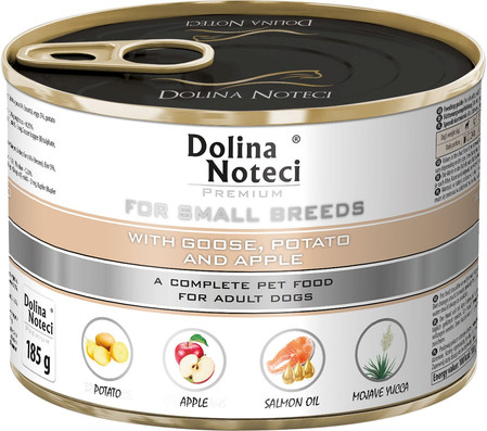 DOLINA NOTECI PREMIUM Małe Rasy Gęś Ziemniaki Jabłko 185g