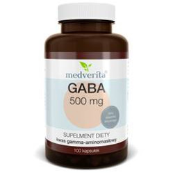 Medverita Gaba Aminokwas 500 mg wsparcie układu nerwowego 100 kaps.