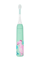 SEYSSO SZCZOTECZKA SONICZNA KIDS DINOSAUR 3+ CORAL (3 programy, 2 końcówki)