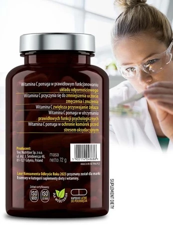 Essensey Witamina C Cynk Biaflowonoidy 90 kaps.
