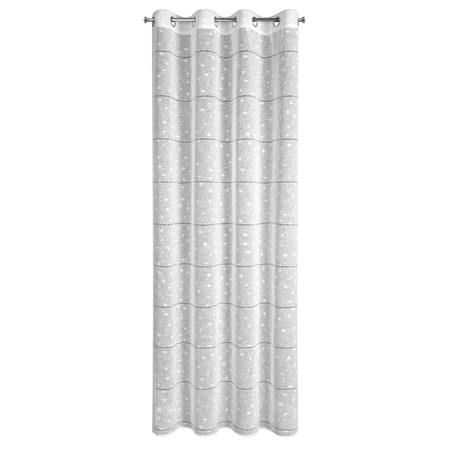 Firana gotowa z motywem świątecznym rozm.: 140 x 250 cm, kolor: biały