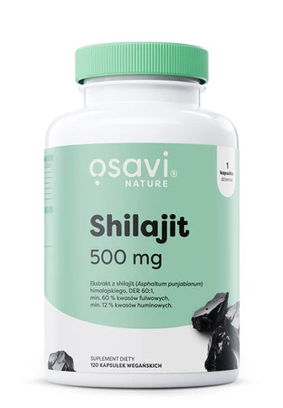 Osavi Grzyby Shilajit (Nature) na wsparcie odporności 500mg - 120 kaps. vege