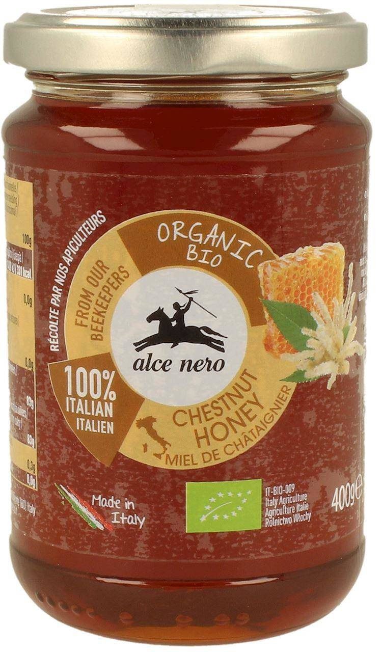 Alce Nero − Miód nektarowy kasztanowy BIO − 400 g - Nabea.pl