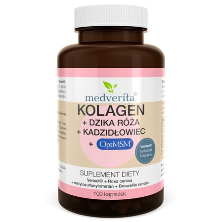 Medverita Kolagen Dzika róża Kadzidłowiec 100 kaps.