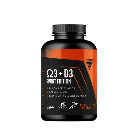 Trec Endurance OMEGA 3 + D3 SPORT EDITION 120 kaps.