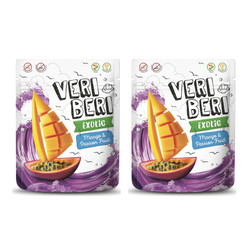 Zestaw: 2x Veri Beri Bezglutenowe żelki mango marakuja 50 g