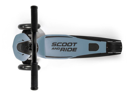 SCOOTANDRIDE Highwaykick 5 LED Hulajnoga trójkołowa balansowa ze świecącymi kółkami 5+ Steel