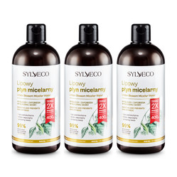 Zestaw: 3x Sylveco - Lipowy płyn micelarny -  400ml