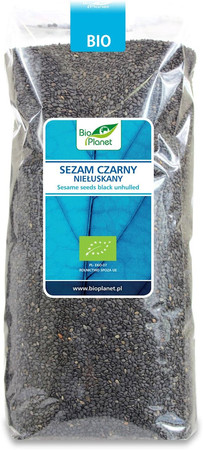 Bio Planet Sezam czarny niełuskany BIO 1kg