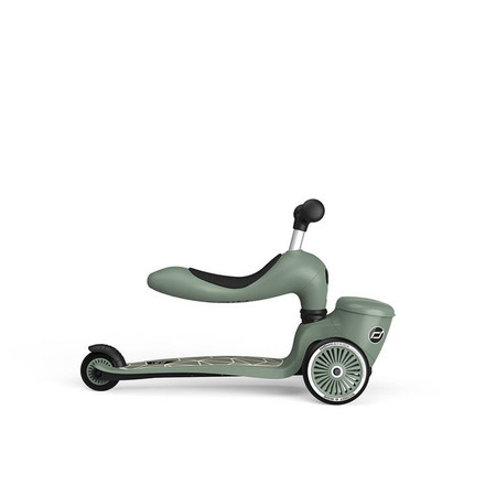 SCOOTANDRIDE Highwaykick 1 Lifestyle 2w1 Jeździk i hulajnoga z zamykanym schowkiem 1-5 lat Green Lines