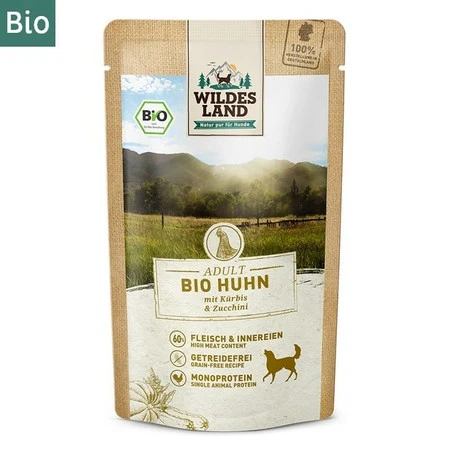 WILDES LAND DOG Bio Huhn - bio kurczak z dynią i cukinią (125g)