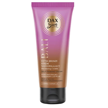 Dax Sun Extra Bronze Krem samoopalający do twarzy i ciała BALI - ciemna karnacja 75ml