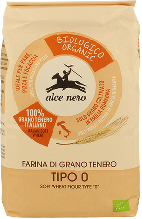  Alce Nero − Mąka pszenna typ 0 na pizzę BIO − 1 kg