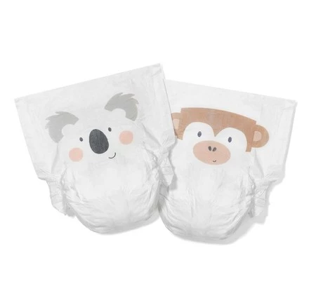 Zestaw: 5x Kit and Kin, Biodegradowalne Pieluszki Jednorazowe 5 Junior (11kg +), Koala/Monkey, 28 szt.