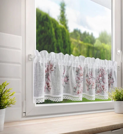 FIRANA GOTOWA SUZY 150 X 30 CM BIAŁY