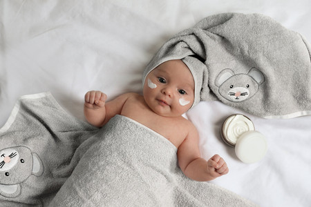 Ręcznik Dziecięcy Baby71 15 x 21 cm, Srebrny